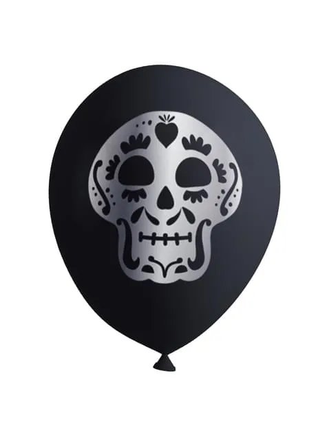 8 palloncini Calavera Catrina Halloween - Day of the Dead