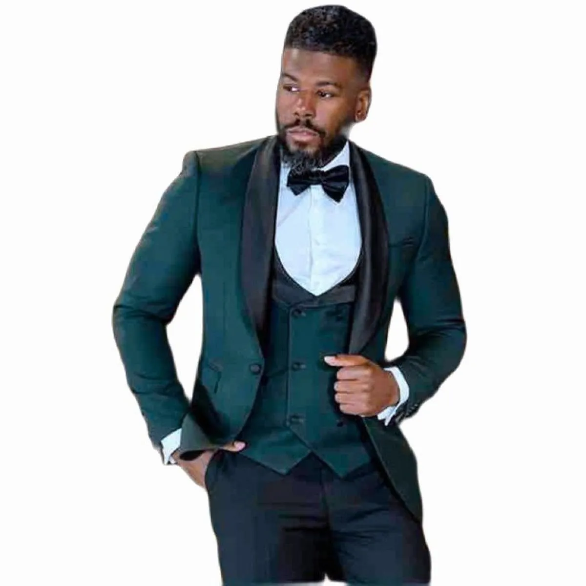Abito da ballo Cappotti Gilet Verde Abiti da uomo Abiti da lavoro Pantaloni Completi Blazer