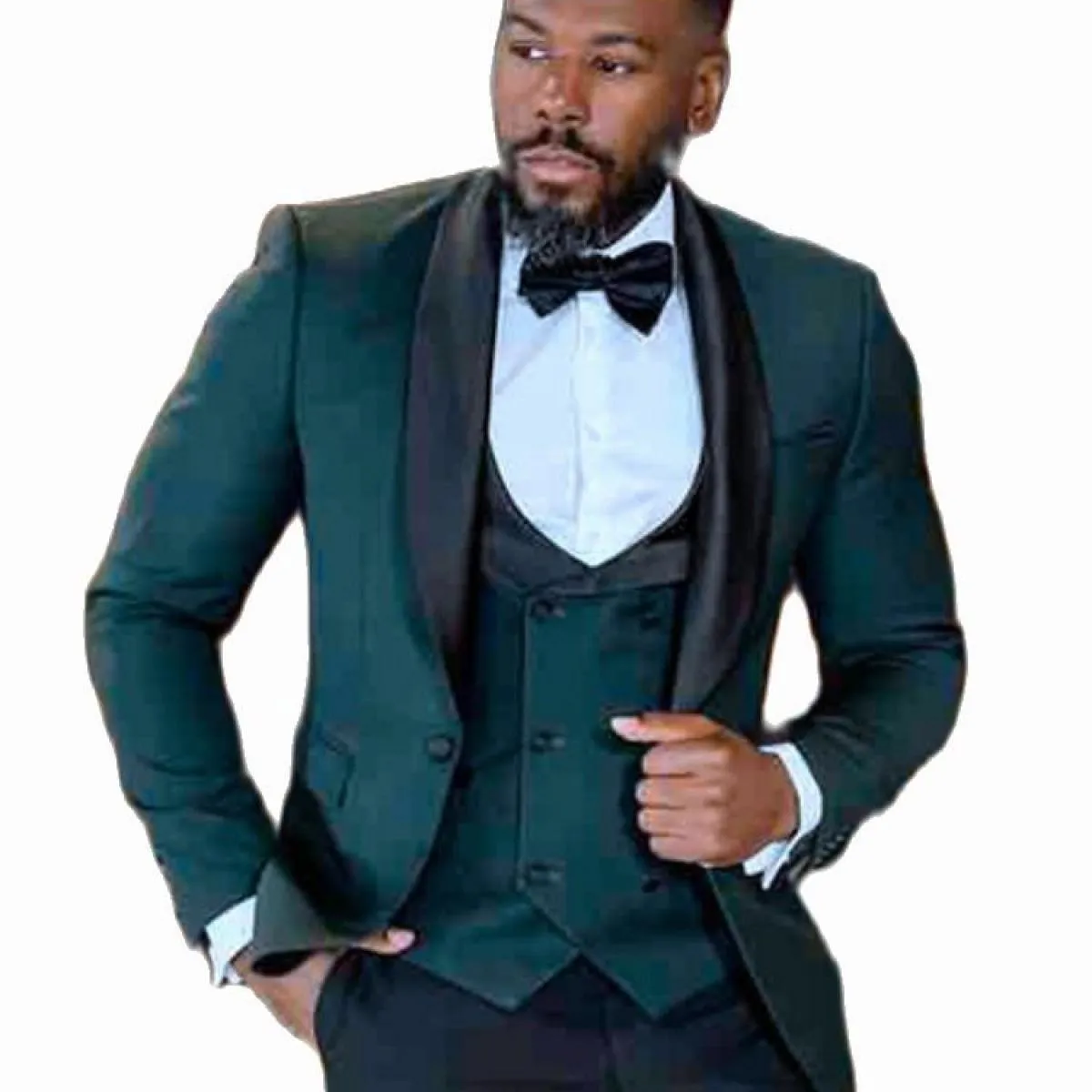 Abito da ballo Cappotti Gilet Verde Abiti da uomo Abiti da lavoro Pantaloni Completi Blazer