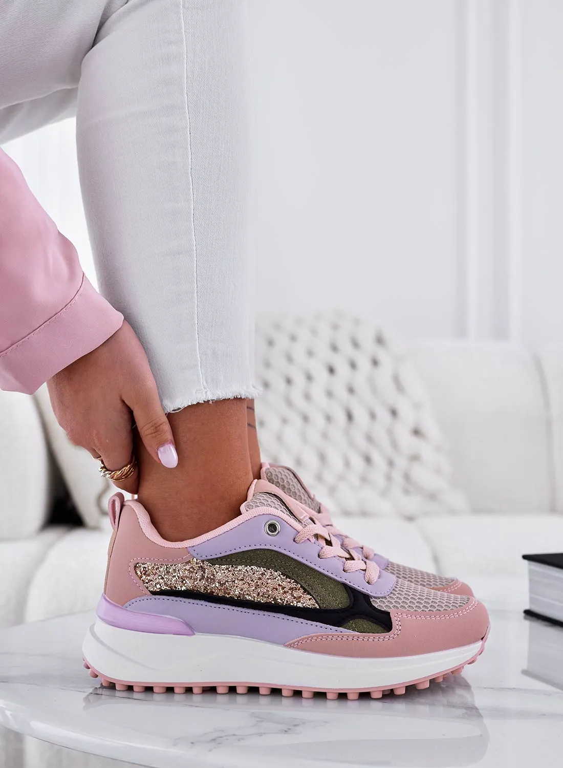 ADRIENNE - Sneakers rosa multicolor sportive