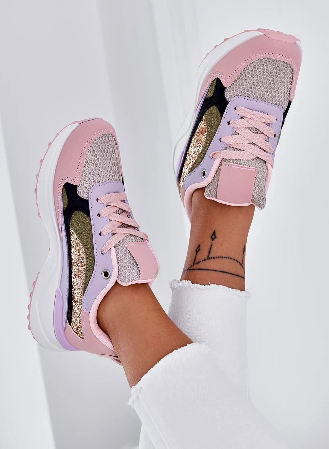 ADRIENNE - Sneakers rosa multicolor sportive