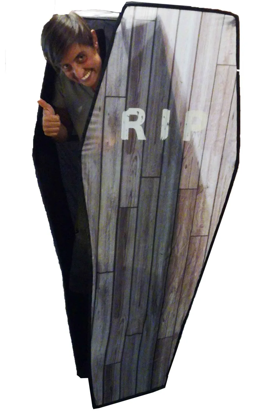 Allestimento decorazione Halloween Bara con scritta RIP 150cm