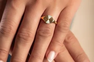 Anello elegante, ART2104, colore oro