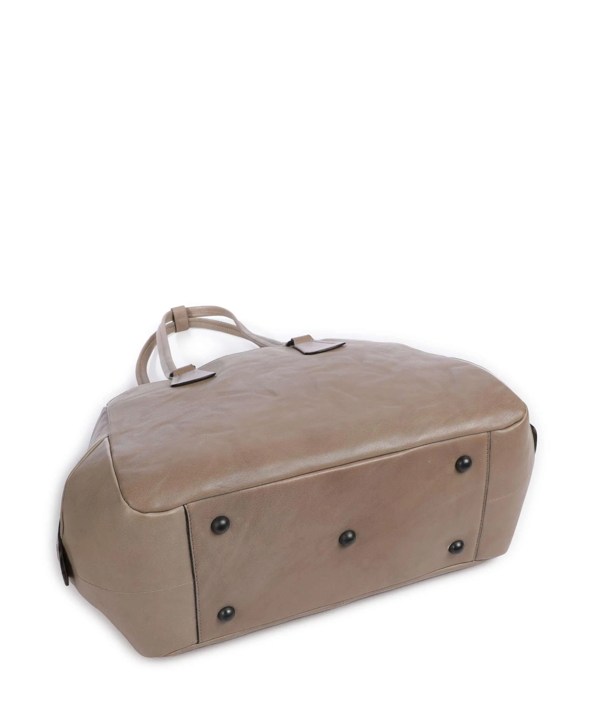  Aunts & Uncles Grandma's Luxury Club Mrs. Poundcake Borsa shopper 13″ pelle di vacchetta finemente grana taupe  