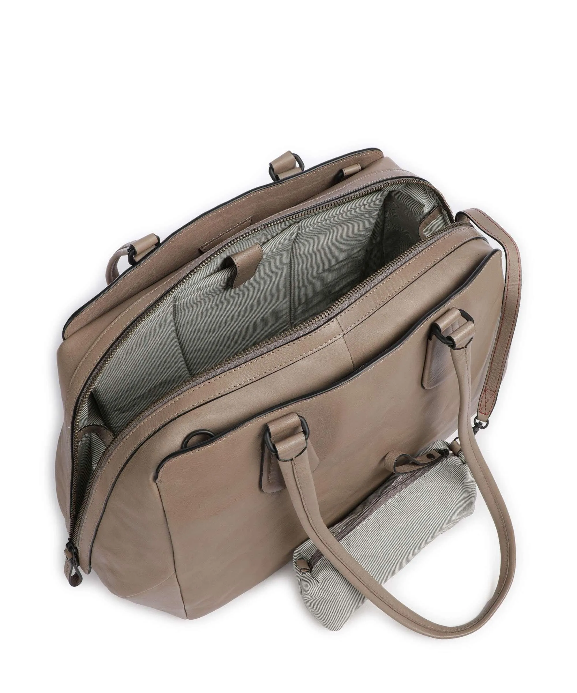  Aunts & Uncles Grandma's Luxury Club Mrs. Poundcake Borsa shopper 13″ pelle di vacchetta finemente grana taupe  