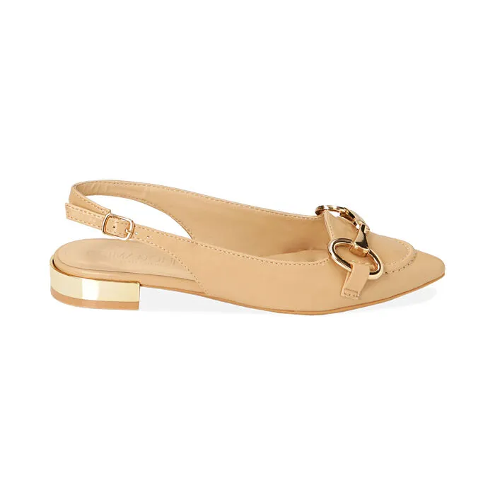Ballerine beige slingback