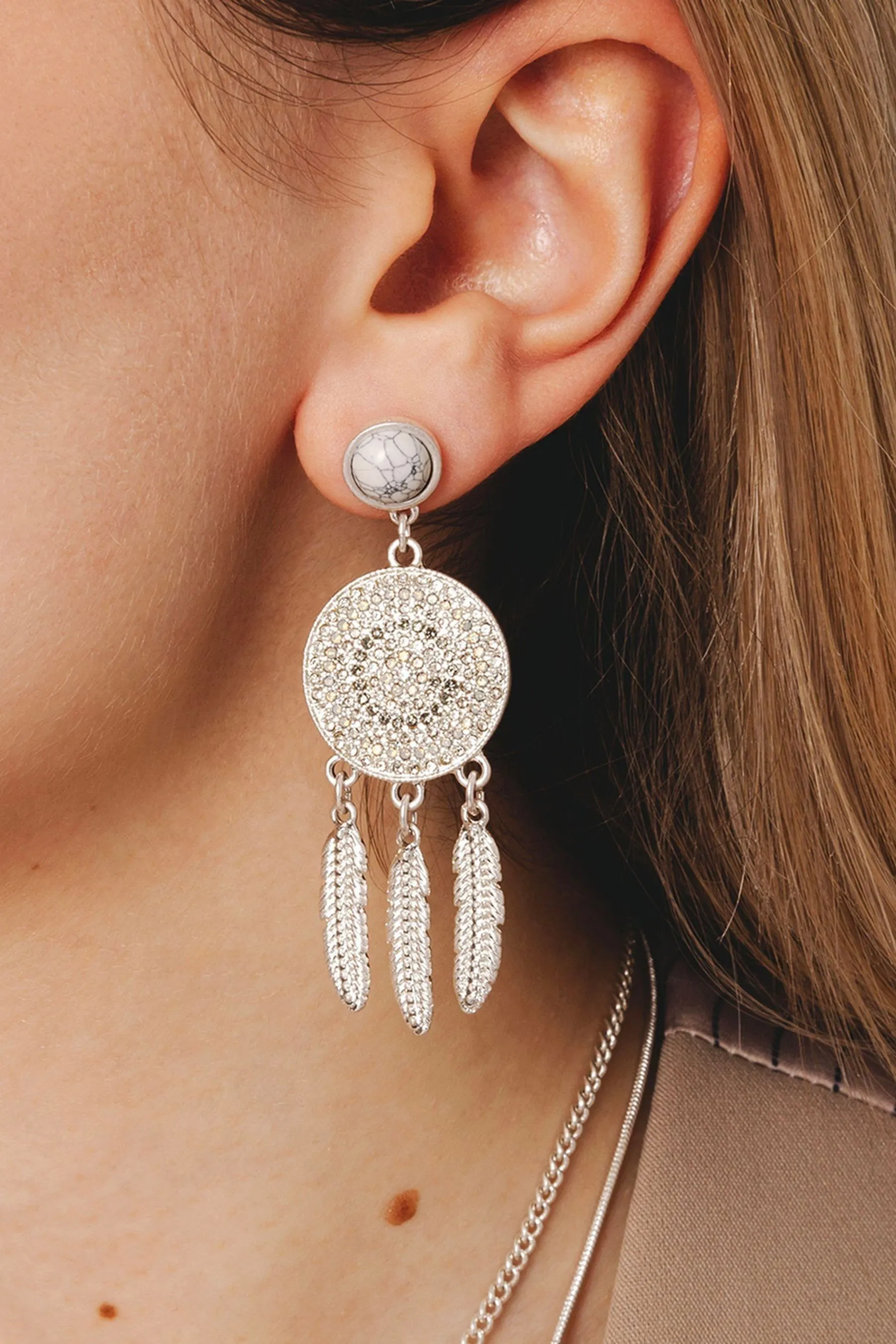 Bibi Bijoux Argento - Dreamcatcher - Orecchini pendenti appariscenti