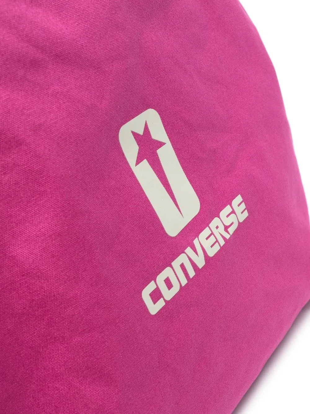 Borsa a spalla con logo in rosa - unisex