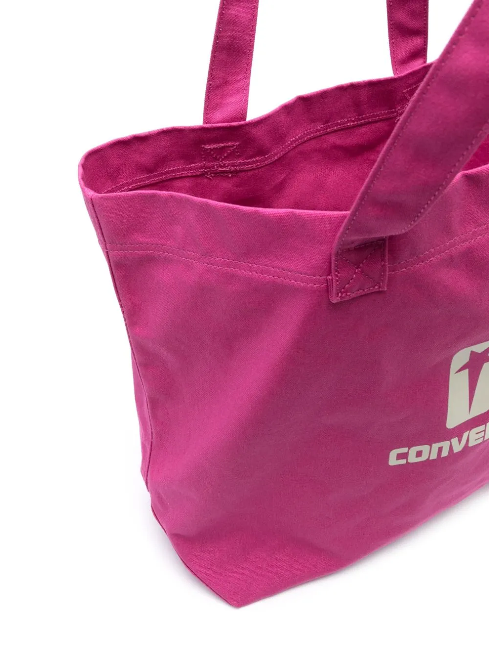 Borsa a spalla con logo in rosa - unisex