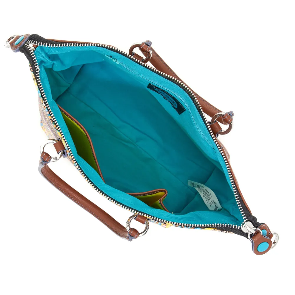 Borsa Donna a Mano con Tracolla GABS G3 PLUS Holiday in Pelle stampa Tempio Bangkok Medium