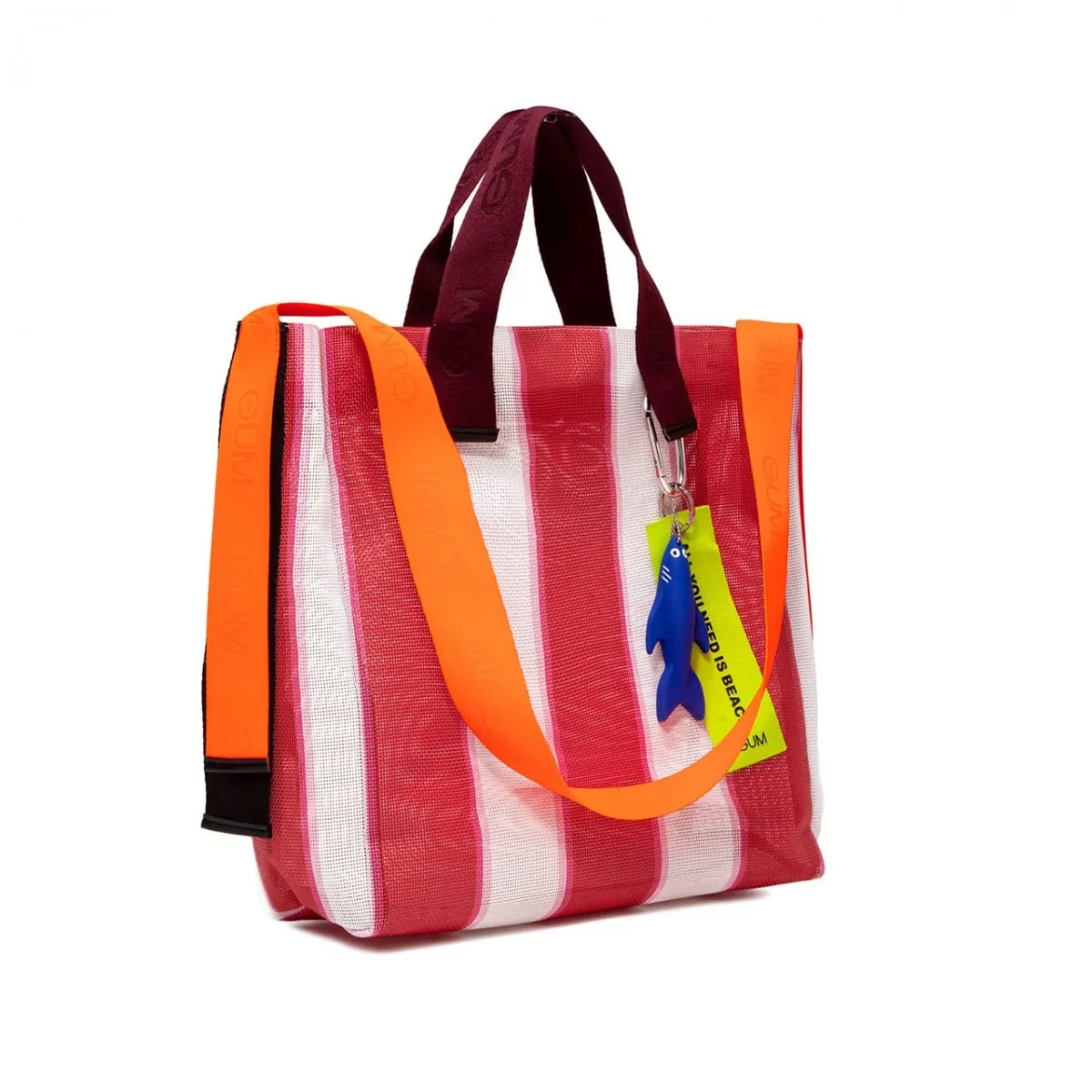 Borsa Shopper All You Need Is Beach Media, Bianco