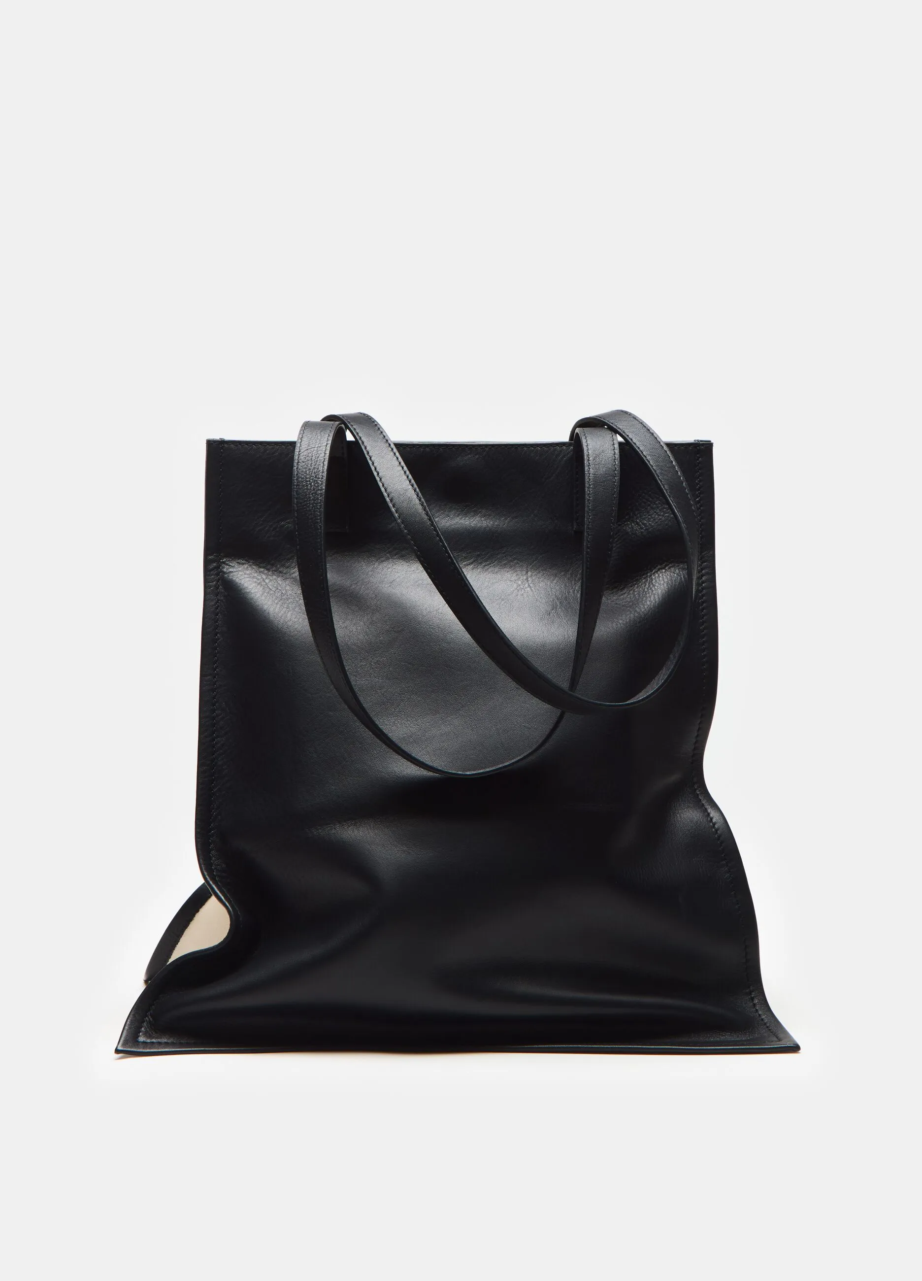 Borsa shopper double face in pelle