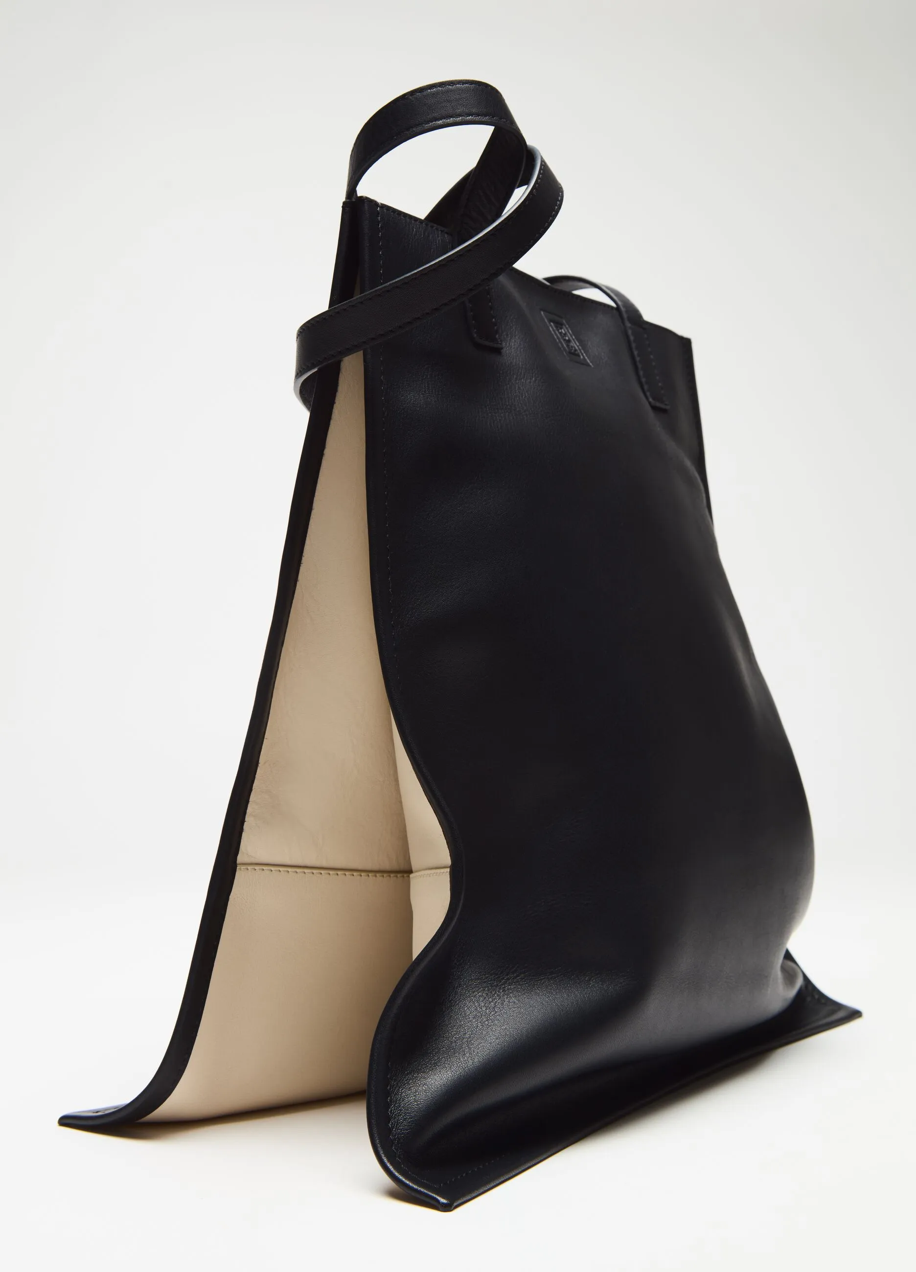 Borsa shopper double face in pelle
