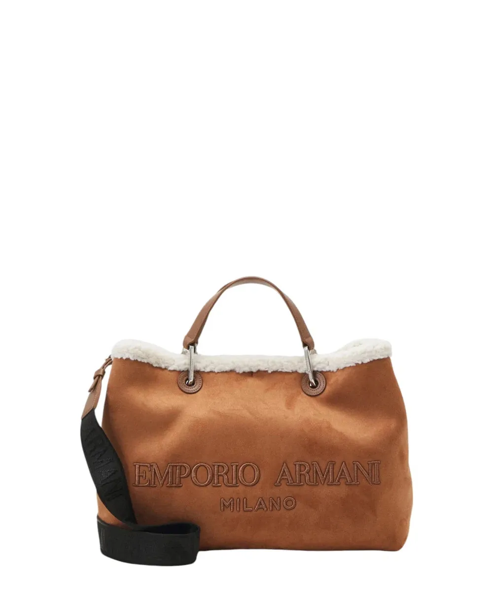 Borsa Shopper in Ecomontone con Logo