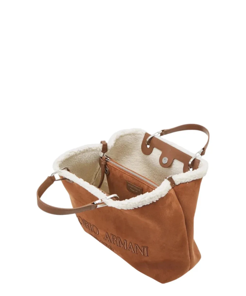 Borsa Shopper in Ecomontone con Logo