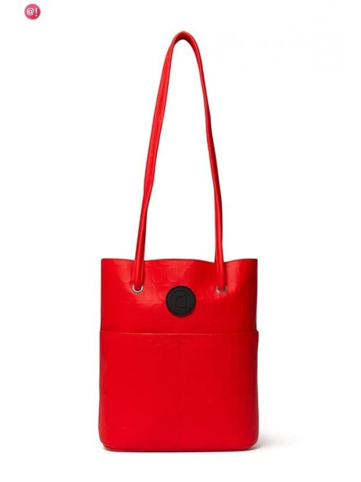 BORSA SHOPPER LOGOMANIA IN RILIEVO