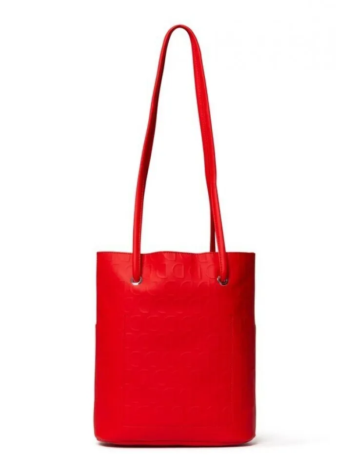 BORSA SHOPPER LOGOMANIA IN RILIEVO