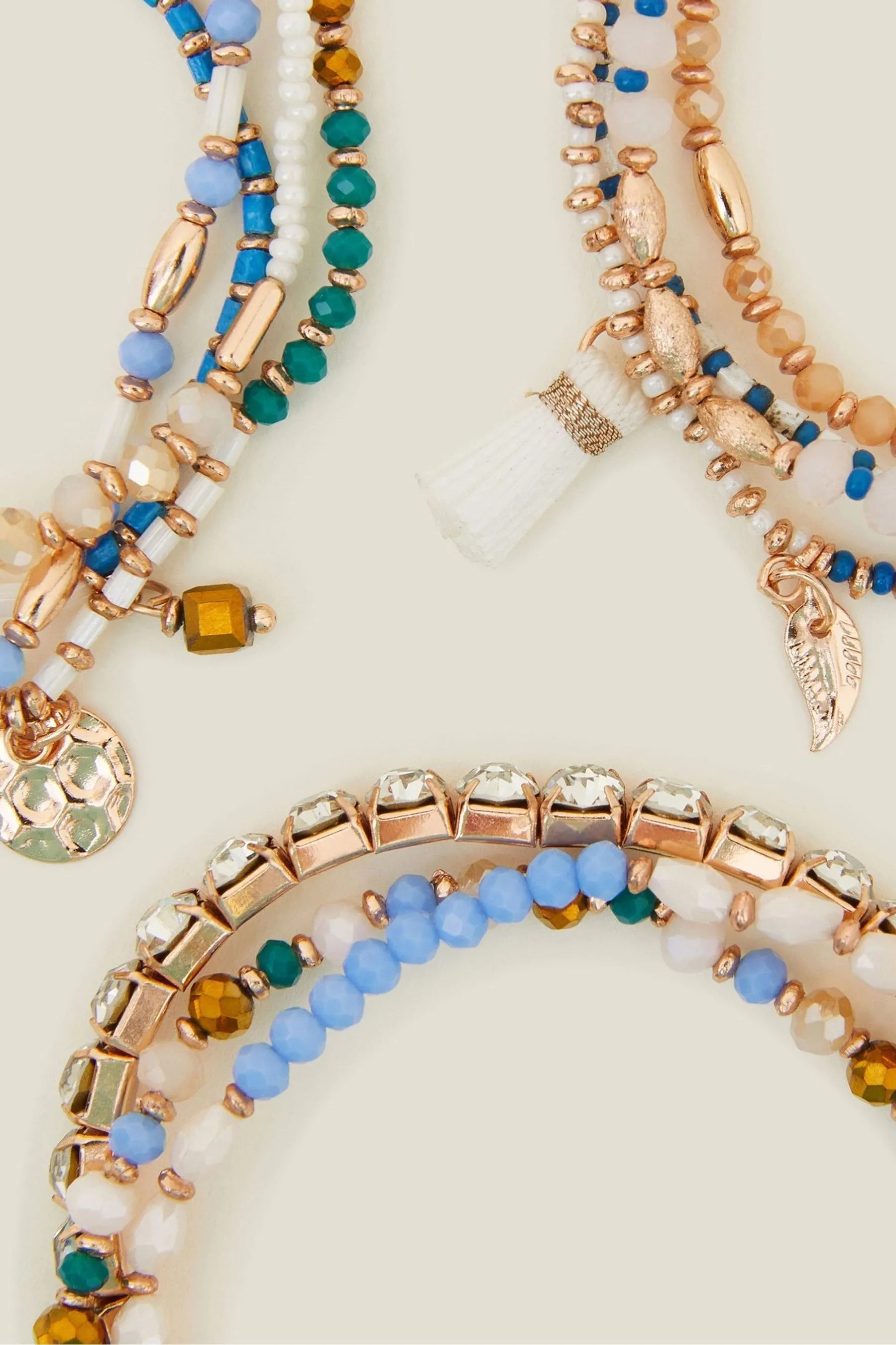 Bracciale elasticizzato Accessorize  con perline e Confezione