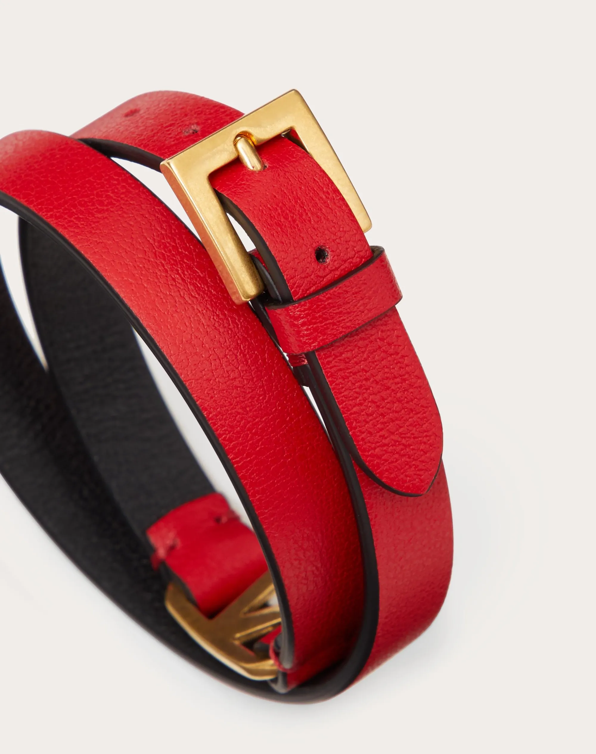 BRACCIALE VLOGO SIGNATURE IN VITELLO A DOPPIO GIRO