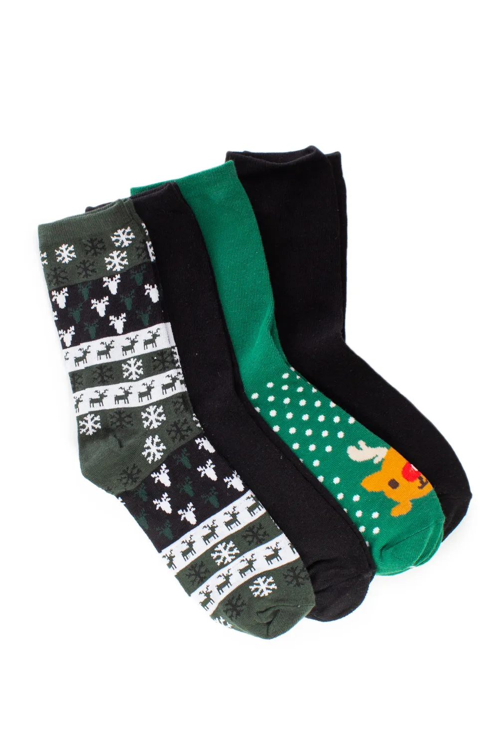 Calzini Lunghi Only & Sons Noel X Sock 4-Pack Verde