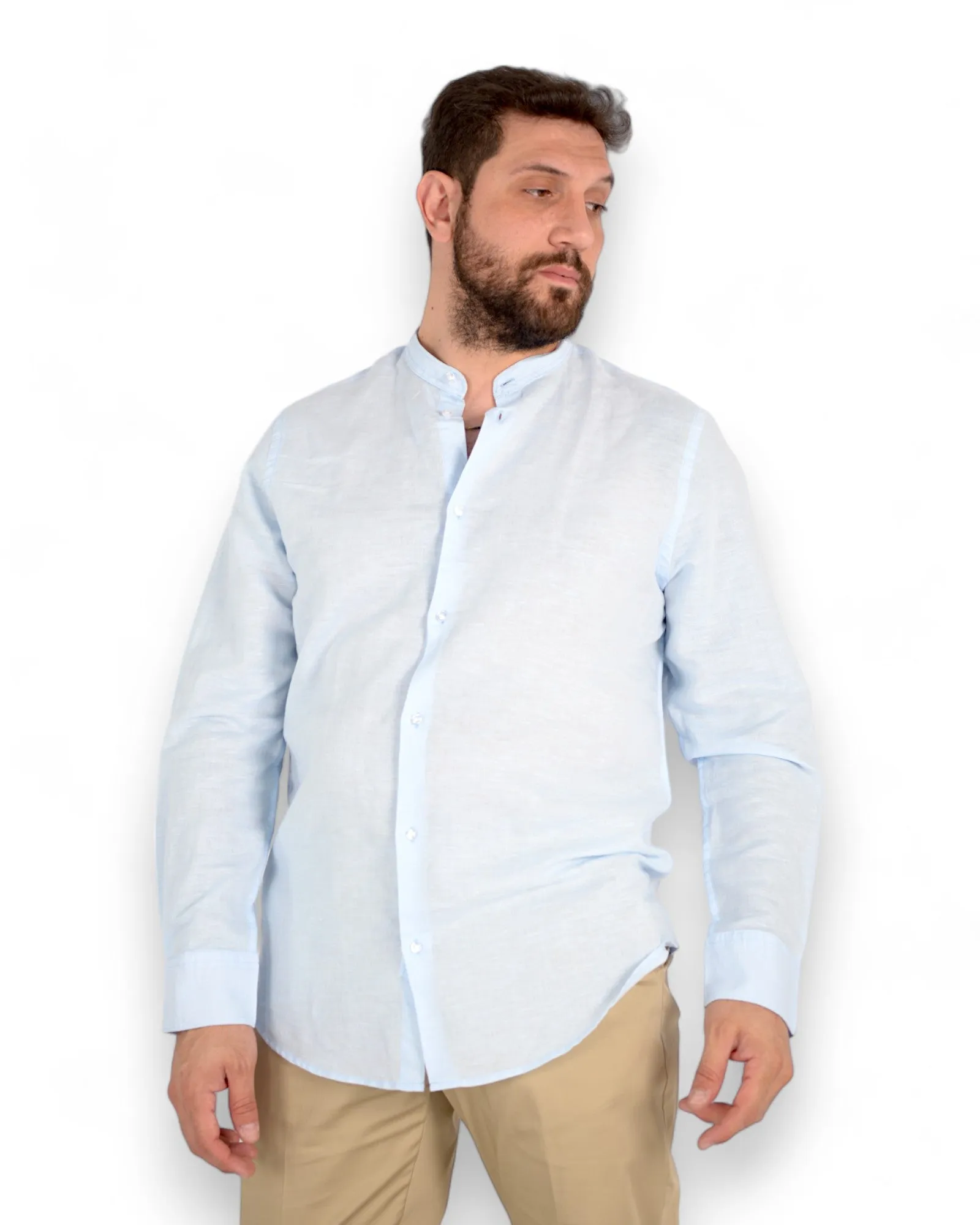 Camicia collo coreana