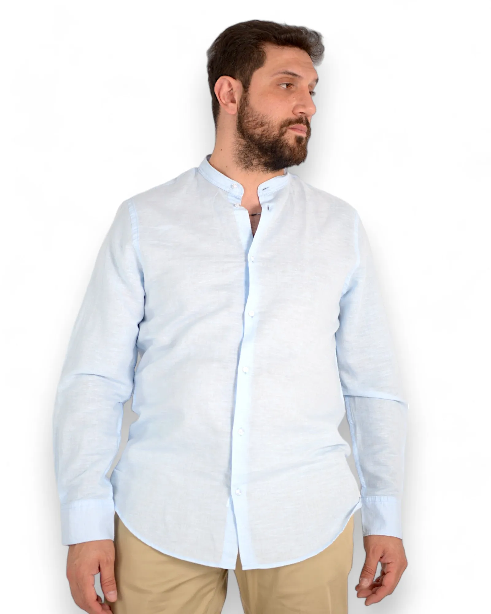 Camicia collo coreana