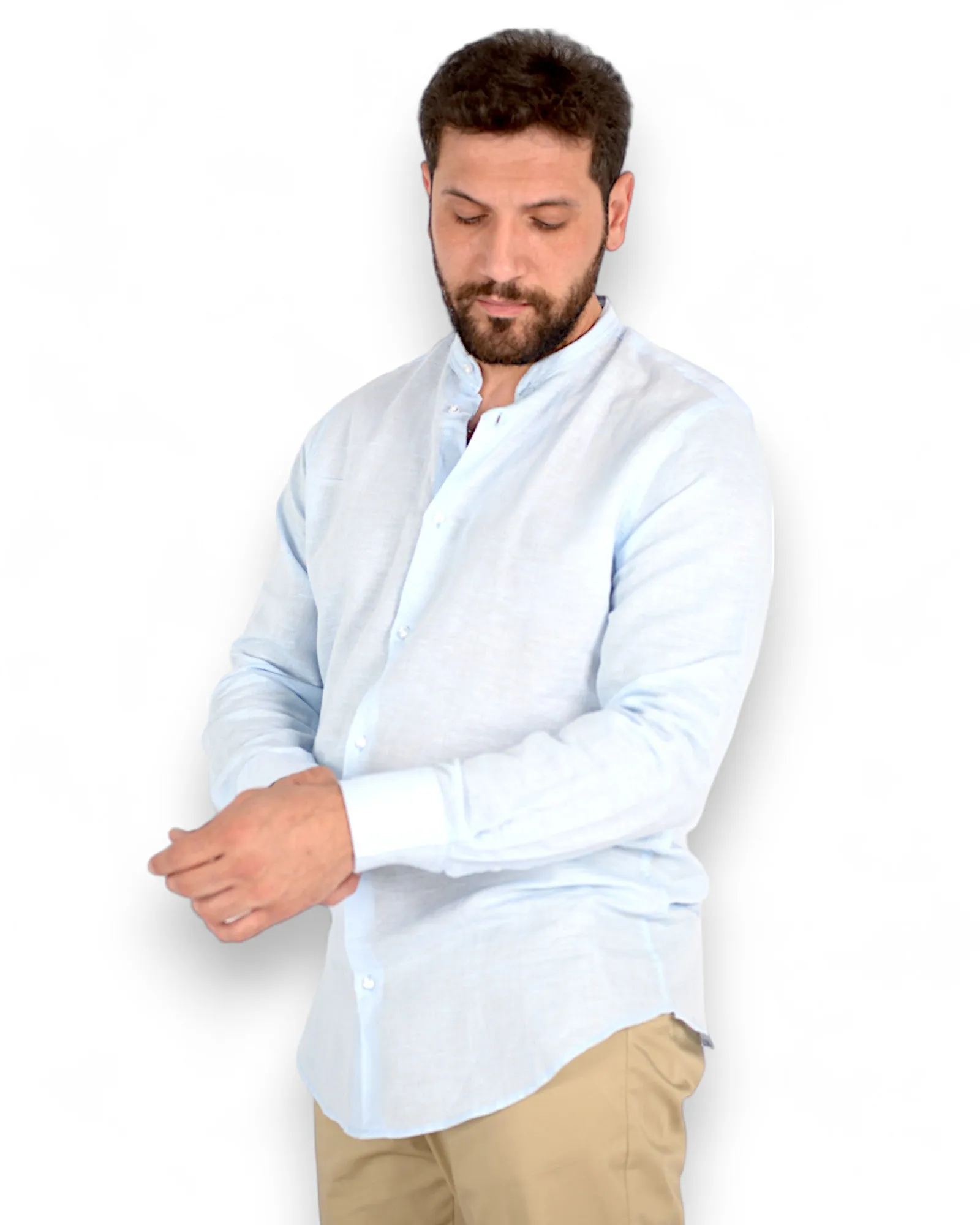 Camicia collo coreana