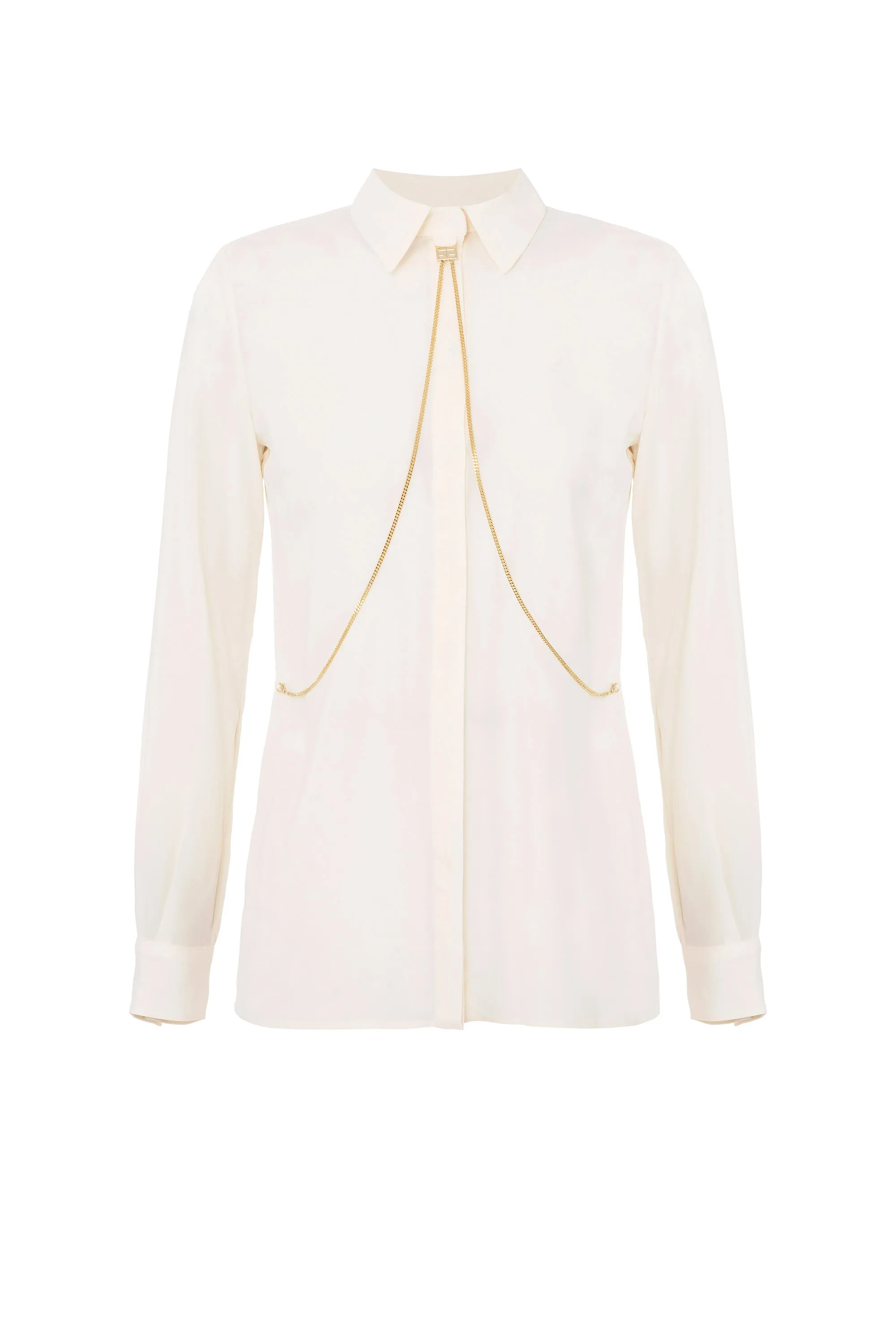 Camicia in georgette stretch di viscosa