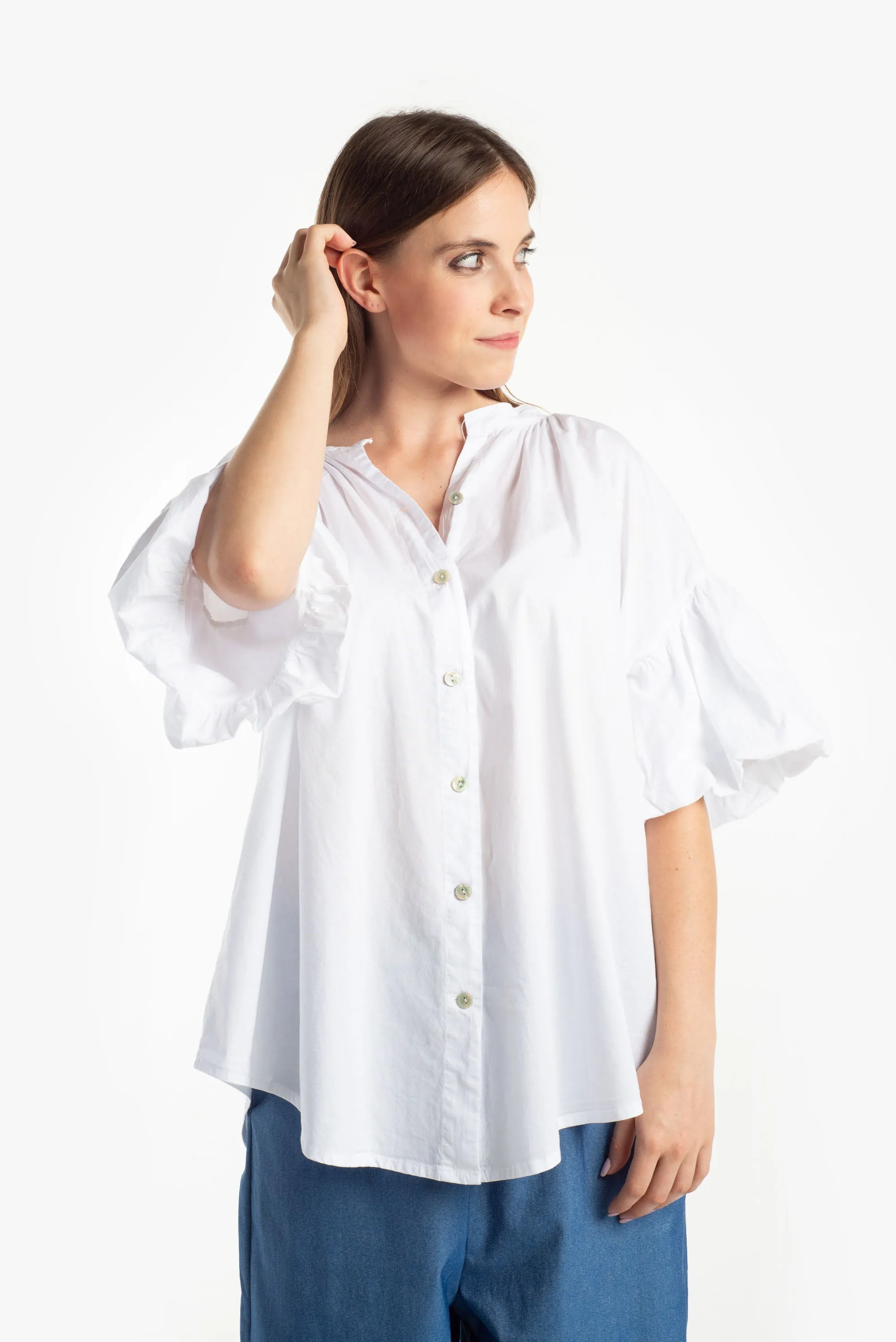 Camicia in popeline di cotone