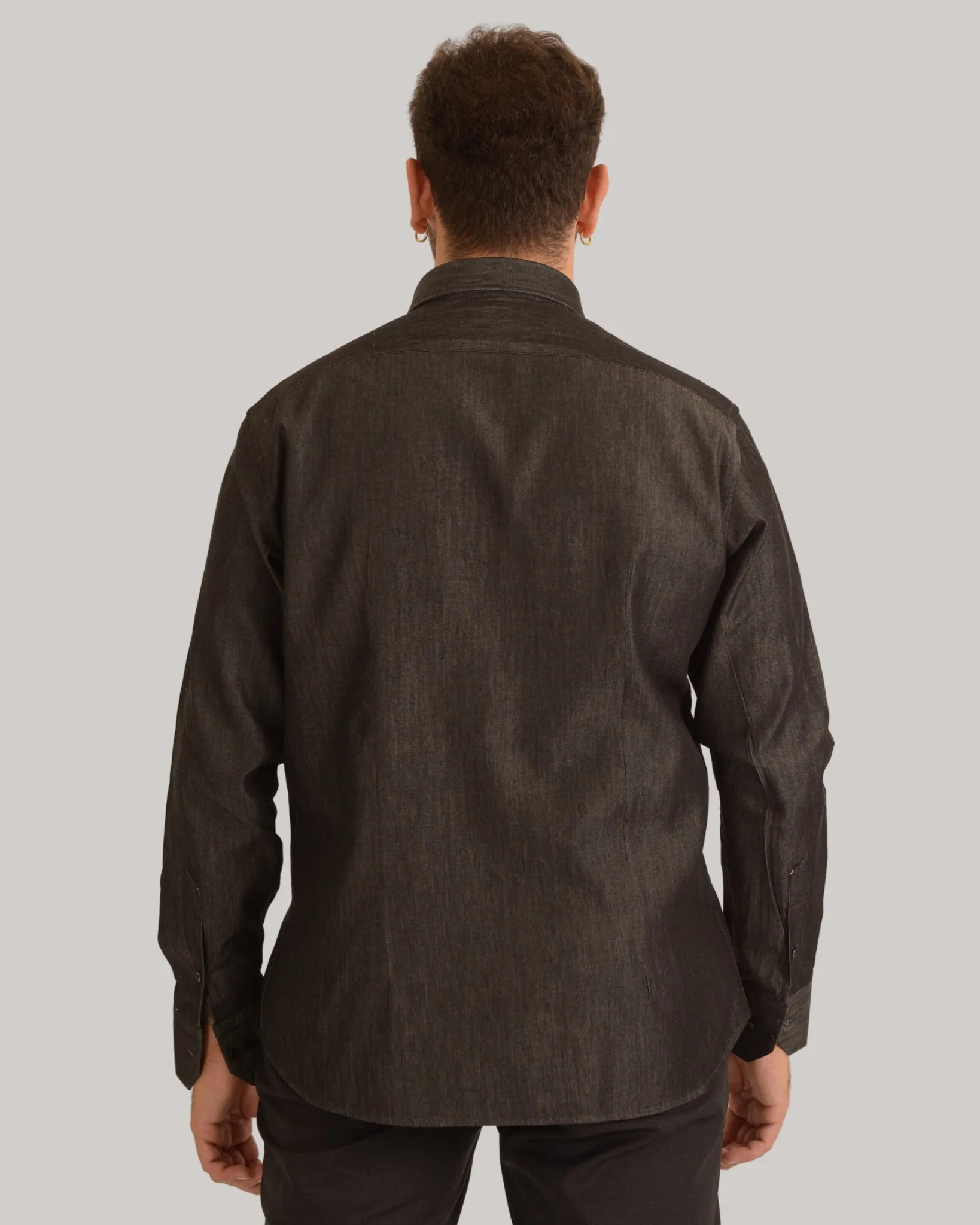 Camicia regular fit in denim
