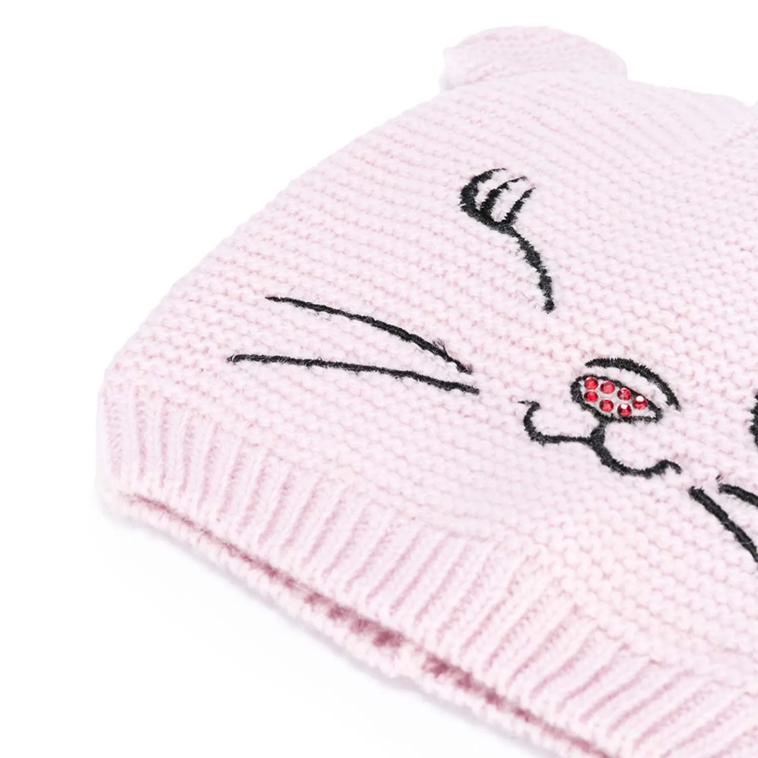 Cappello Bimba Gattino Rosa