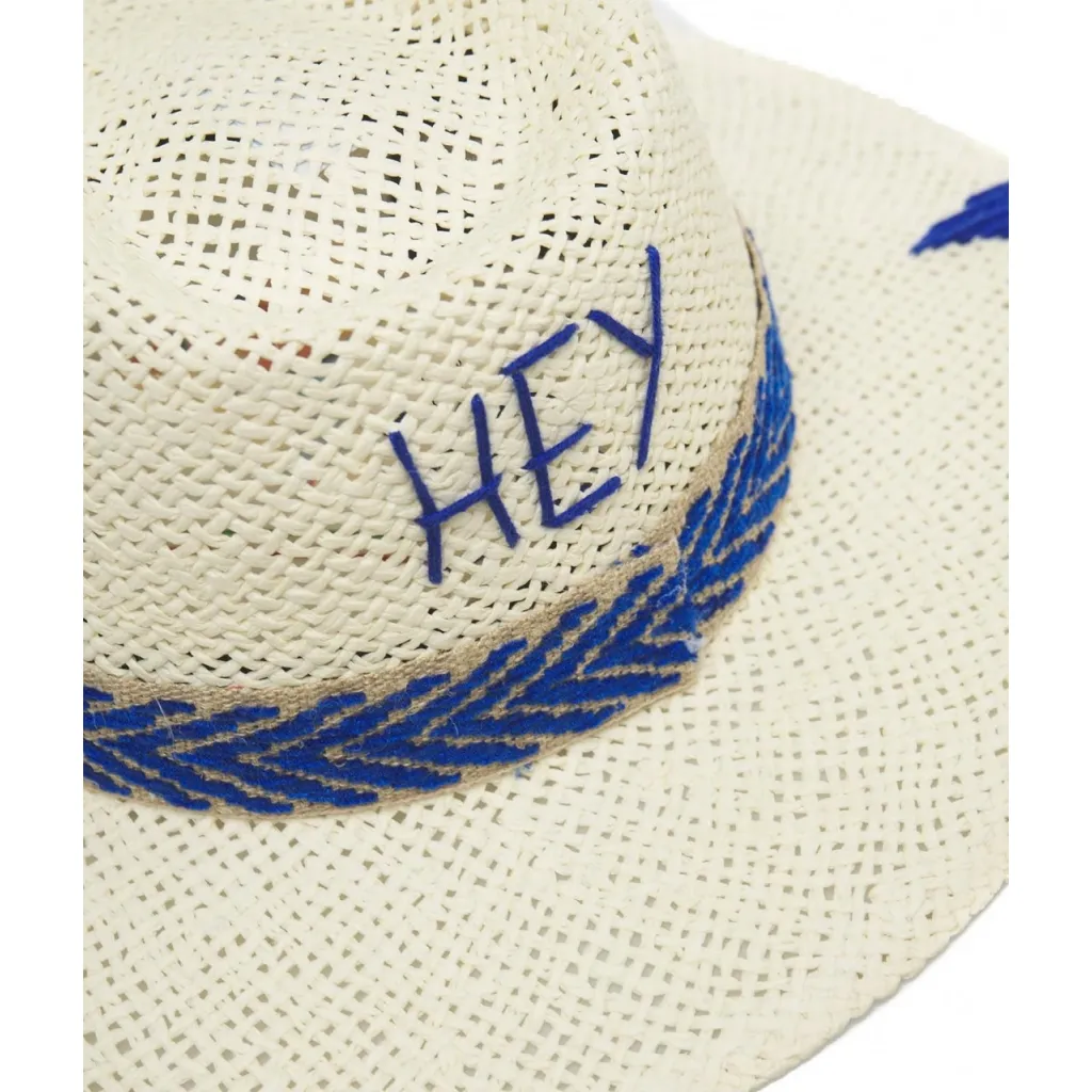 Cappello di paglia Hey bianco