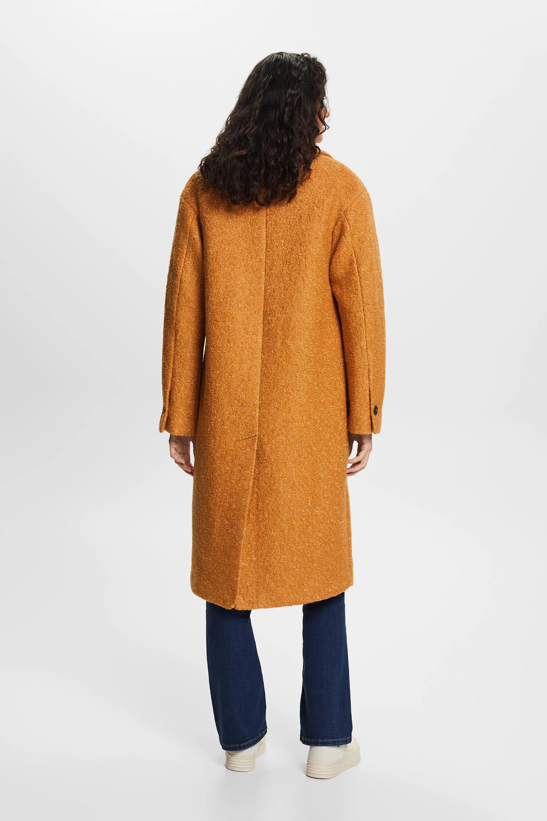 Cappotto in misto lana bouclé