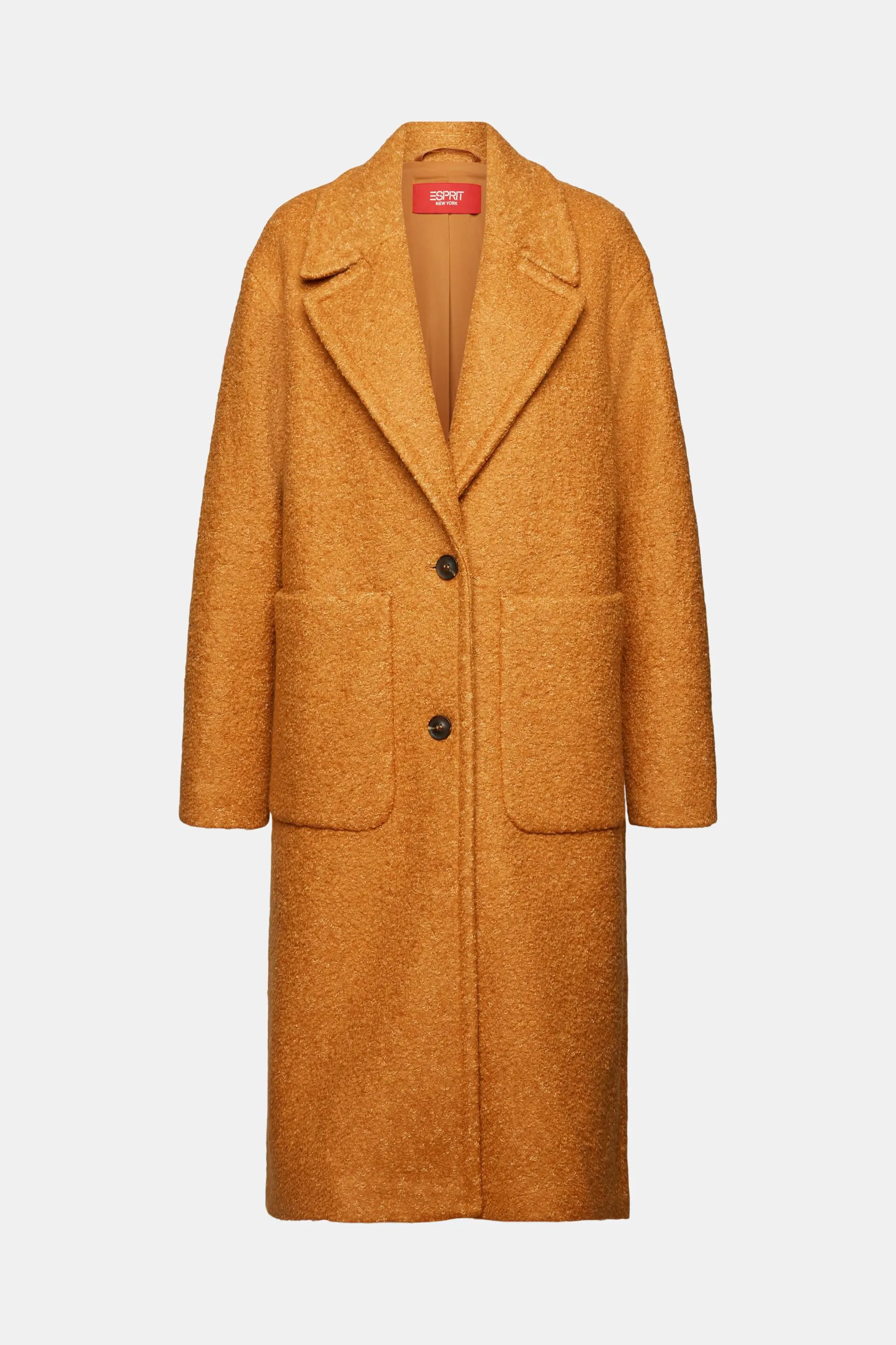 Cappotto in misto lana bouclé