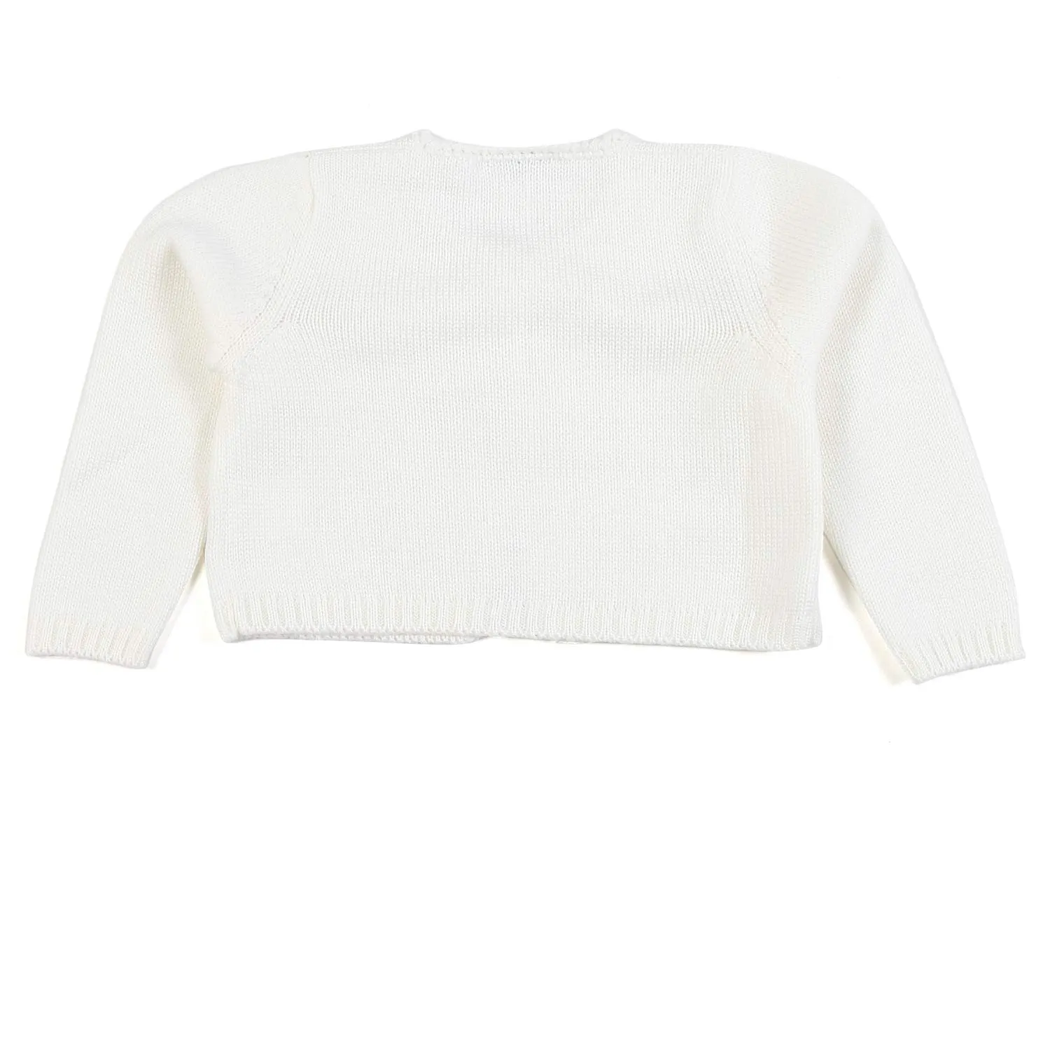 Cardigan Di Lana Bianco Caldo Bimba