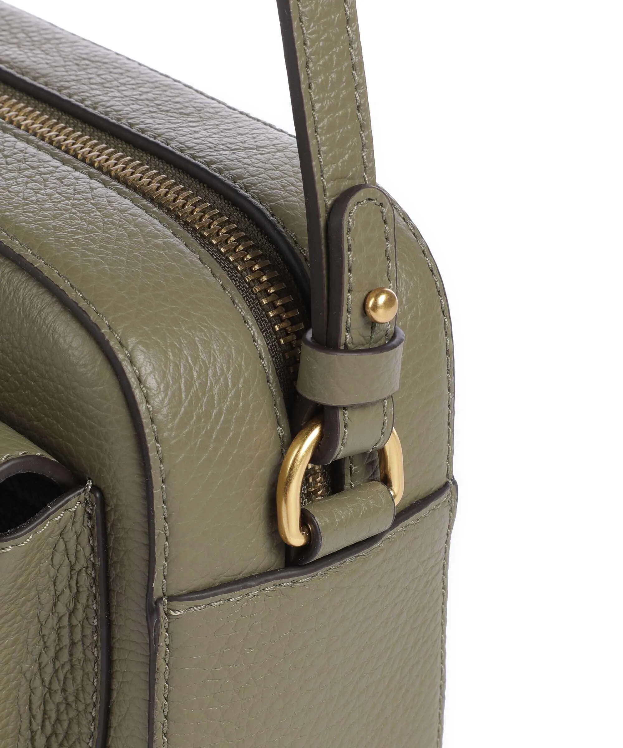  Coccinelle Beat Soft Borsa a tracolla pelle di vacchetta grana verde-oliva  