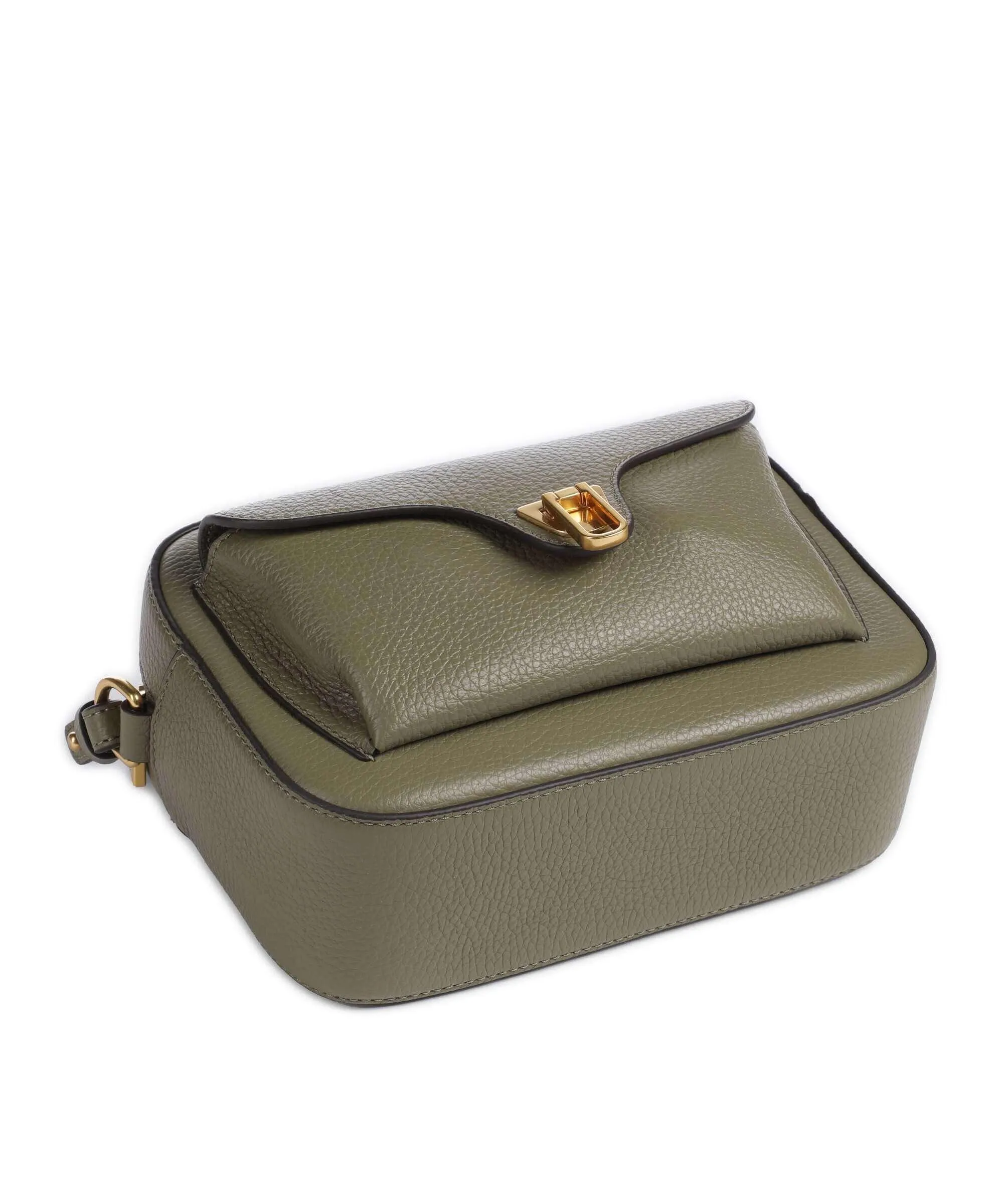  Coccinelle Beat Soft Borsa a tracolla pelle di vacchetta grana verde-oliva  