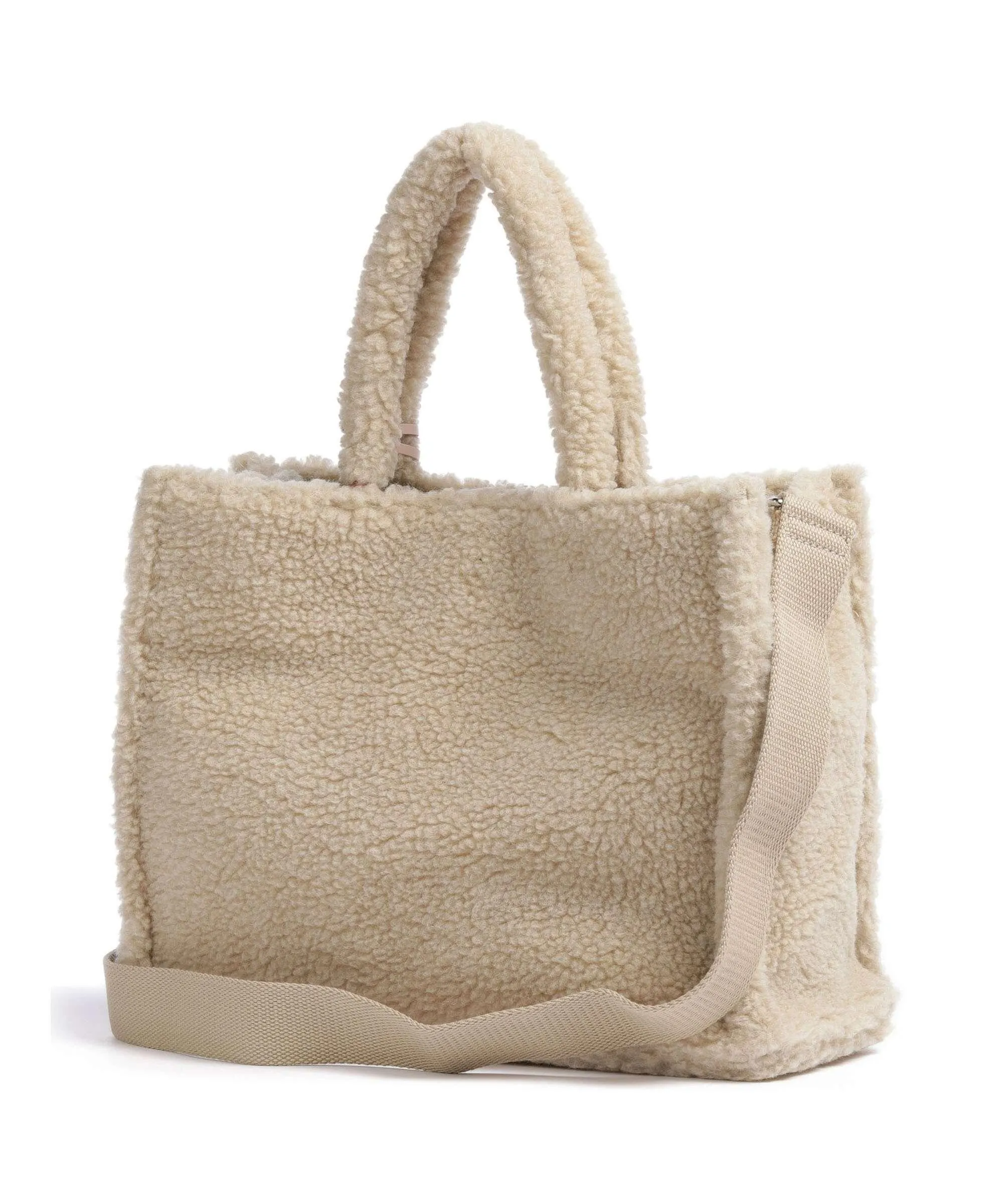  Coccinelle Never Without Bag Borsa a mano pelliccia natura  
