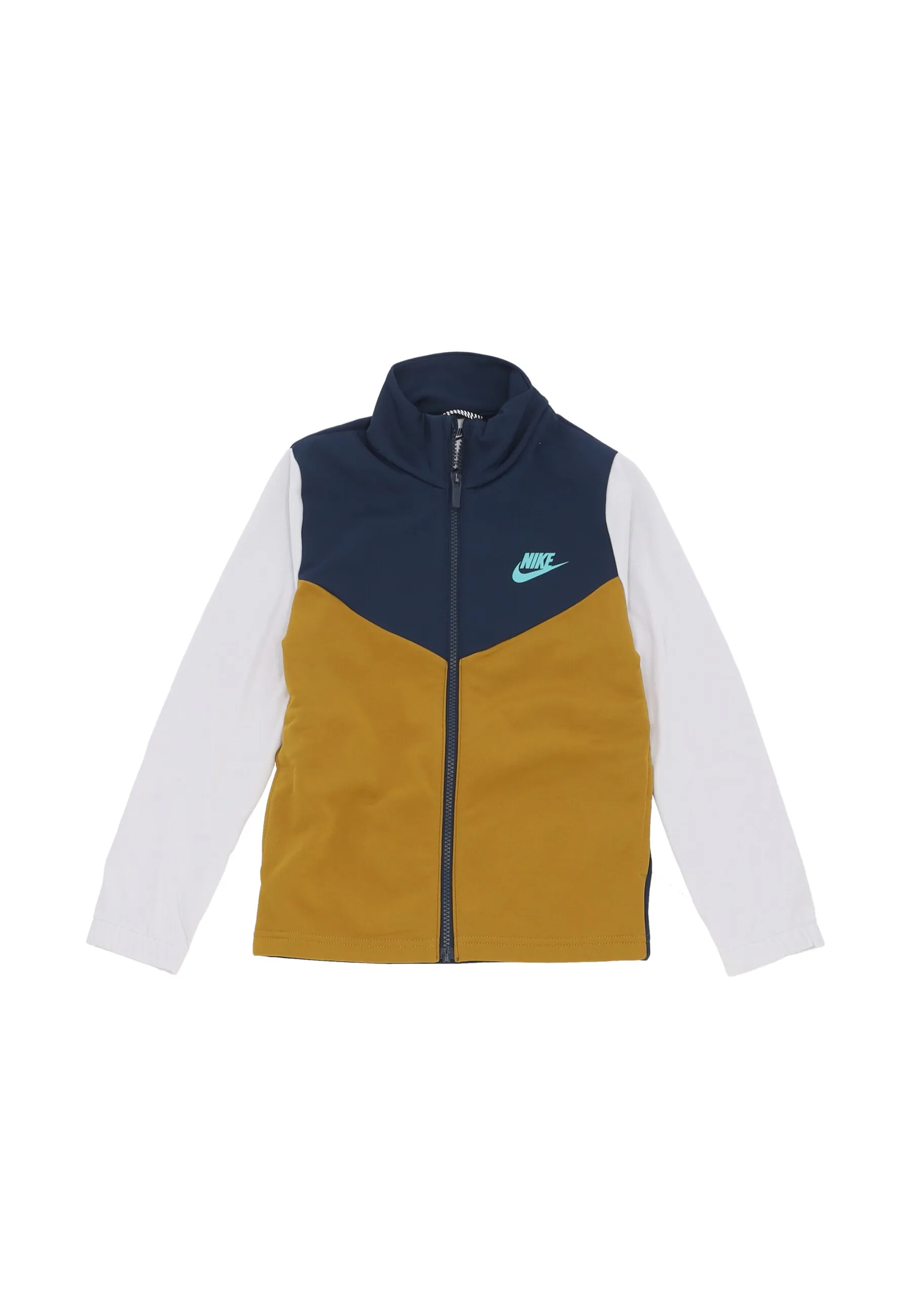 Completo Tuta Ragazzo B Sportswear Full-zip Tracksuit Armory Navy/bronzine/green Frost