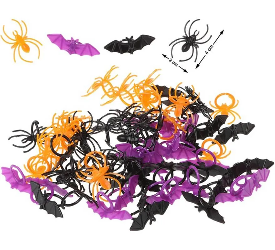 Confezione da 72 anelli per halloween