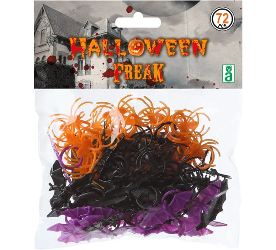 Confezione da 72 anelli per halloween