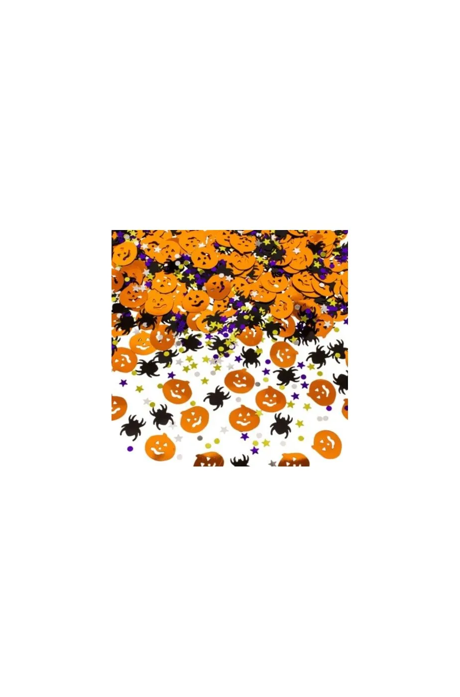 Coriandoli o confetti metallizzati arredo tavola o vetrina Halloween