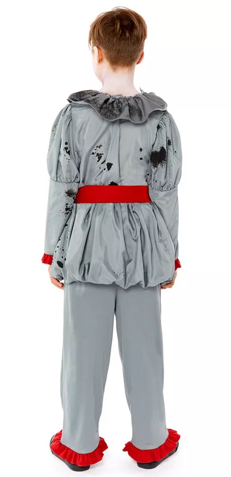 Costume da pagliaccio horror di Halloween per bambino