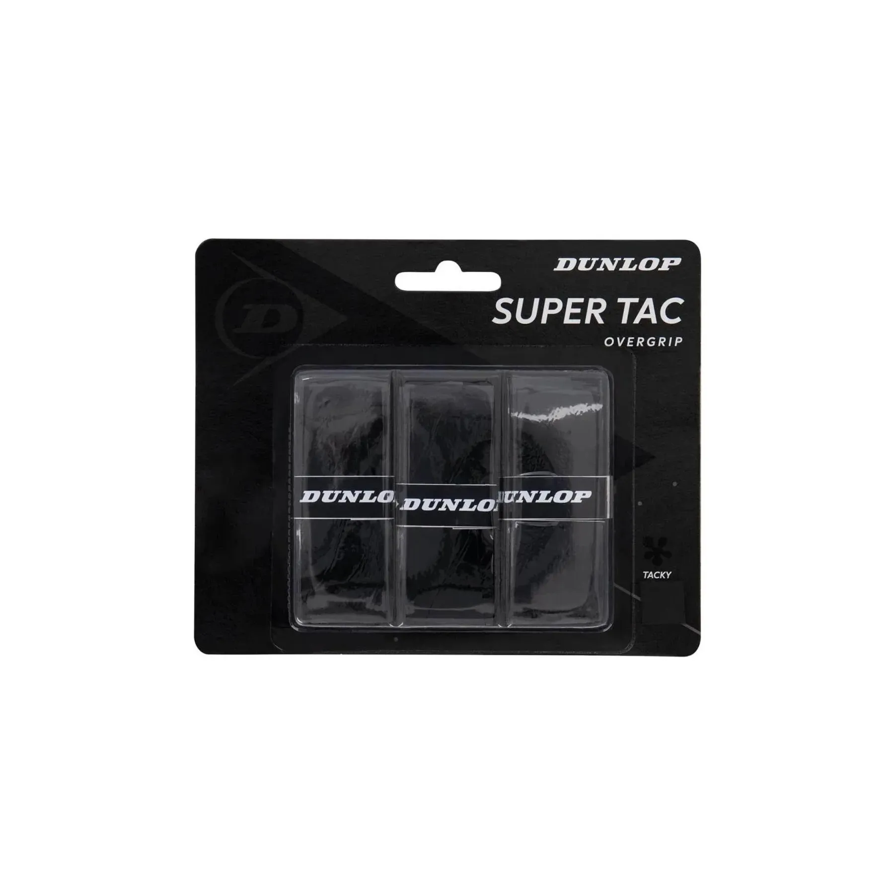 DUNLOP OVERGRIP SUPER TAC X 3 BLACK TENNIS