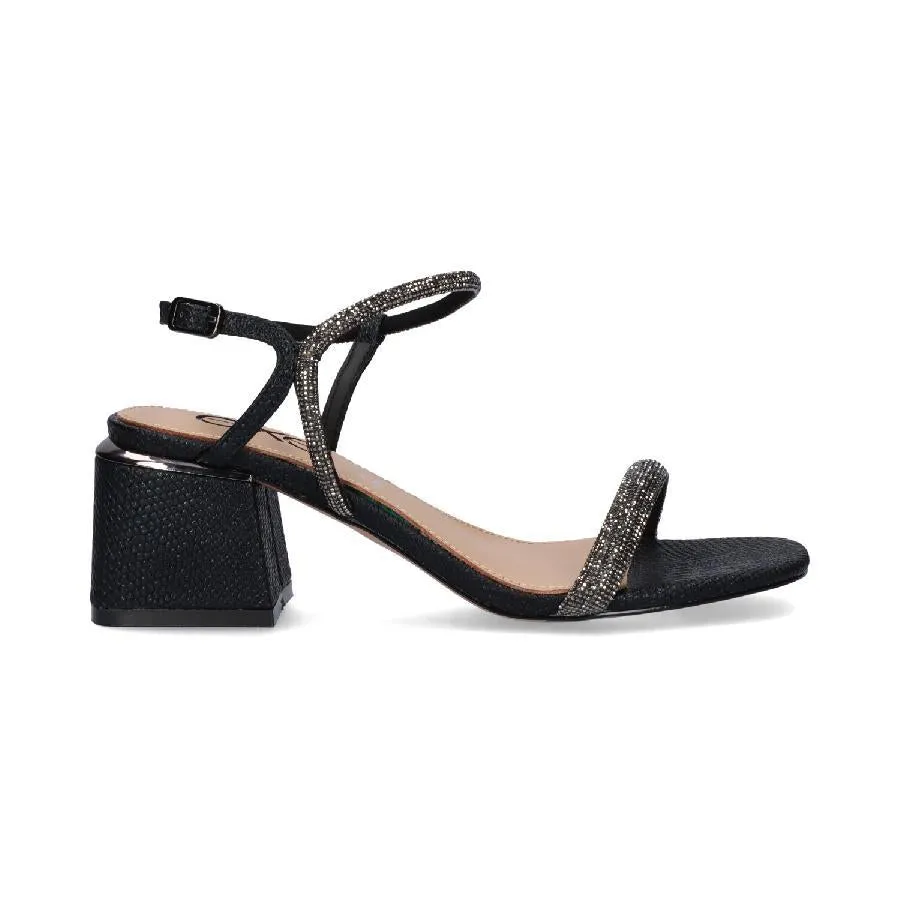 EX - SANDALO CON TACCO mod. Carmen - Black