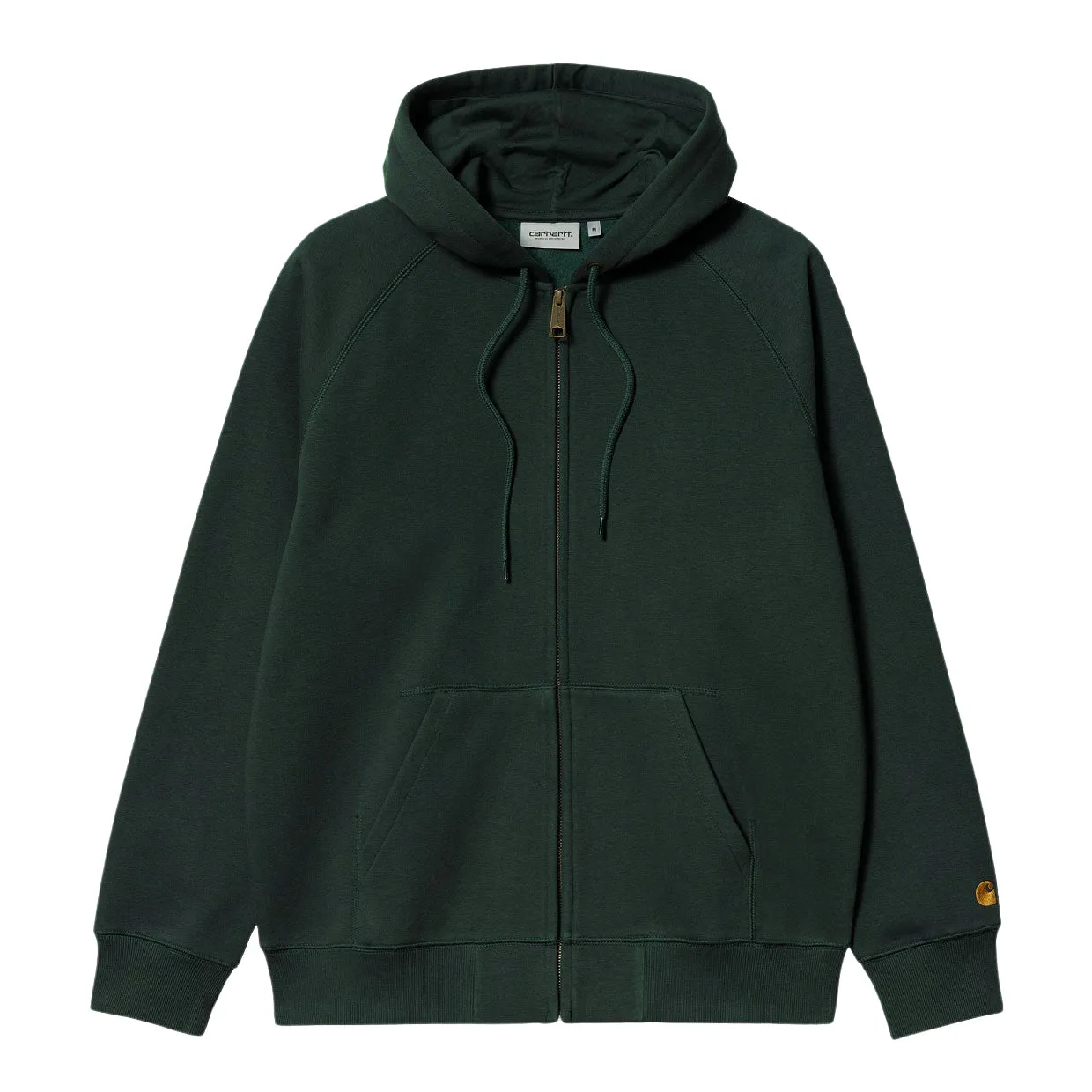 Felpa Carhatt WIP Hooded Chase Full Zip Verde