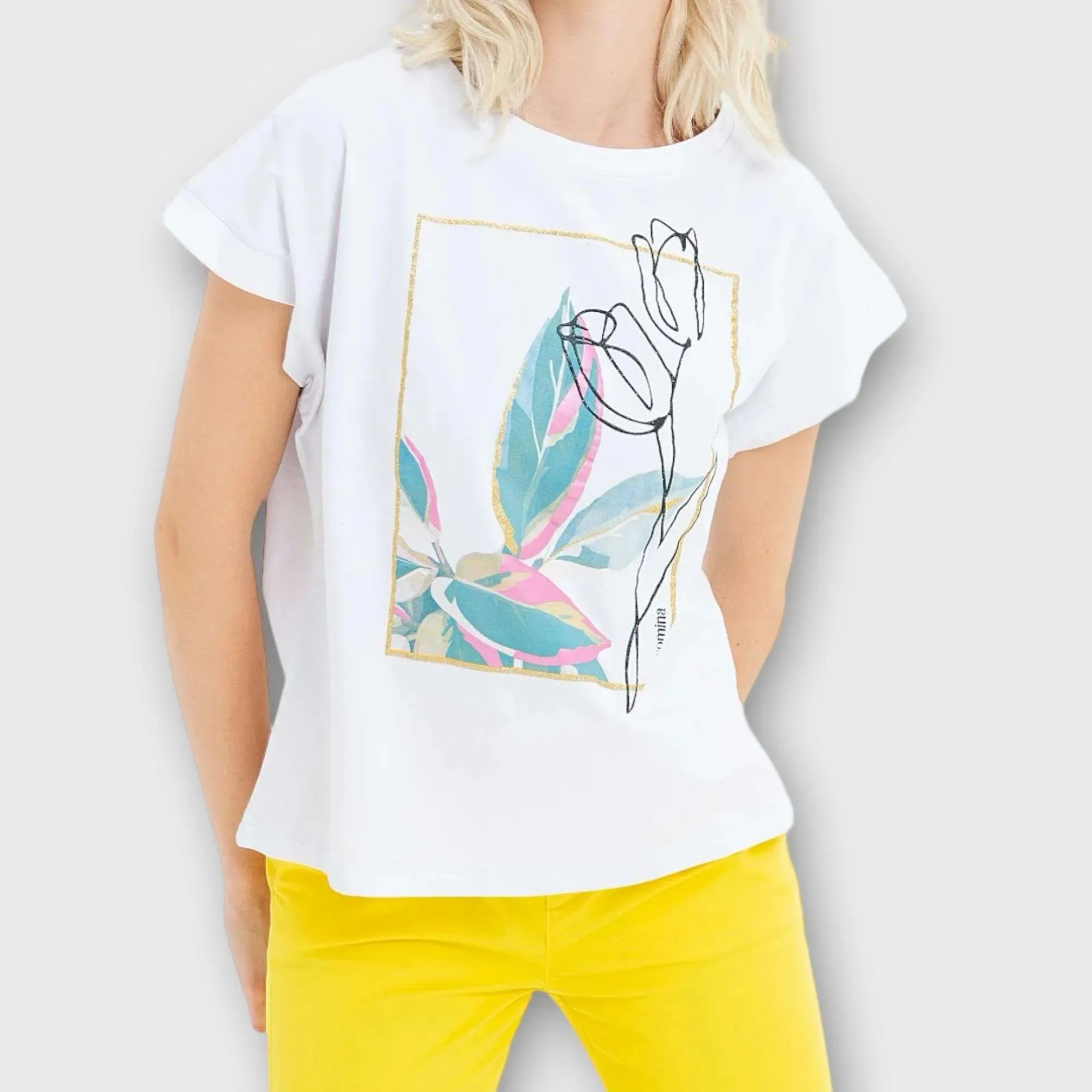 Fracomina – T-shirt regular jersey elasticizzato