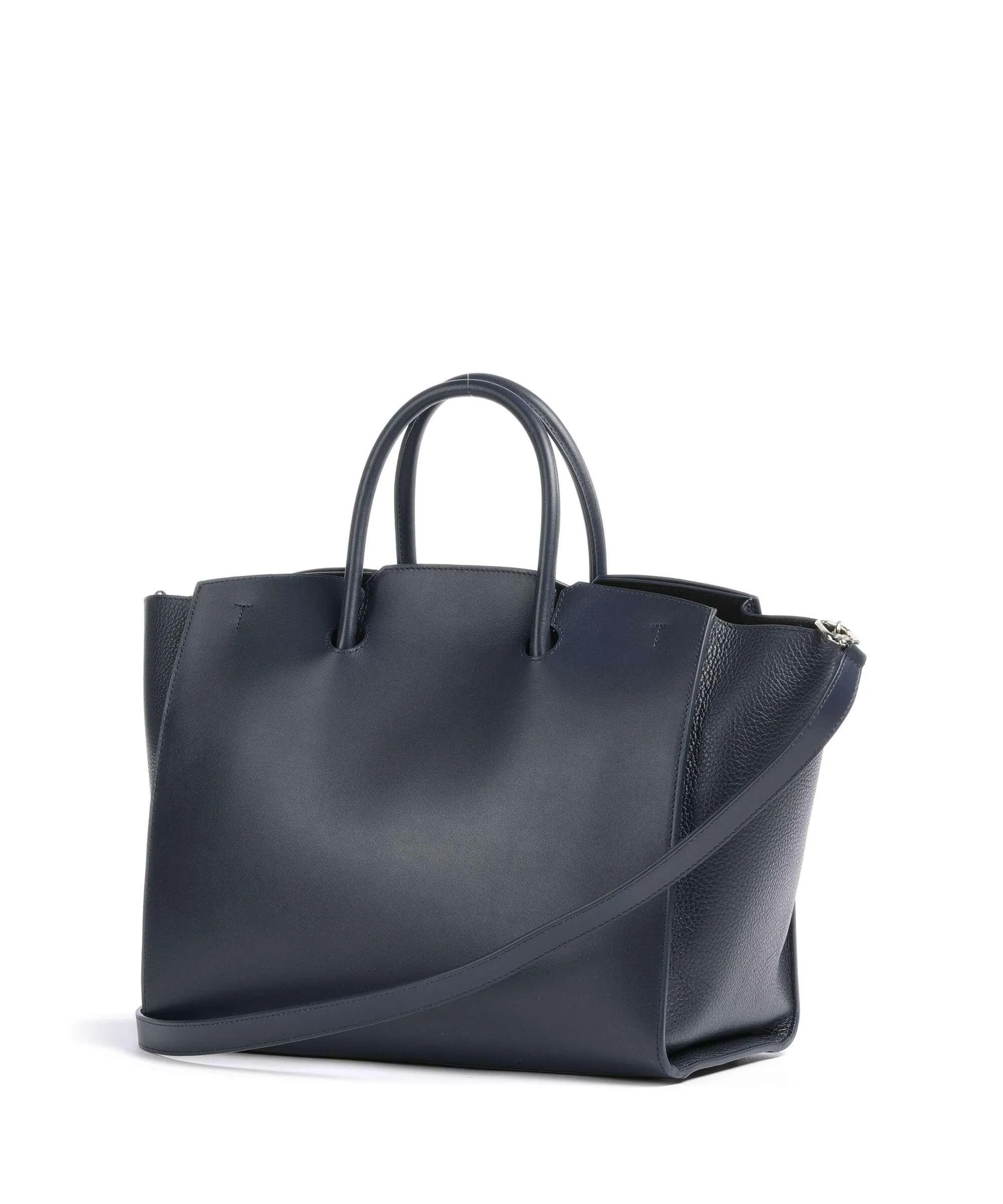  Furla Genesi L Borsa a mano pelle di vitello finemente grana navy  