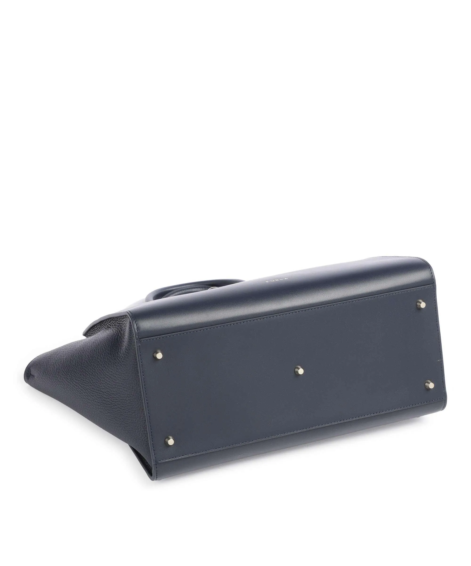  Furla Genesi L Borsa a mano pelle di vitello finemente grana navy  