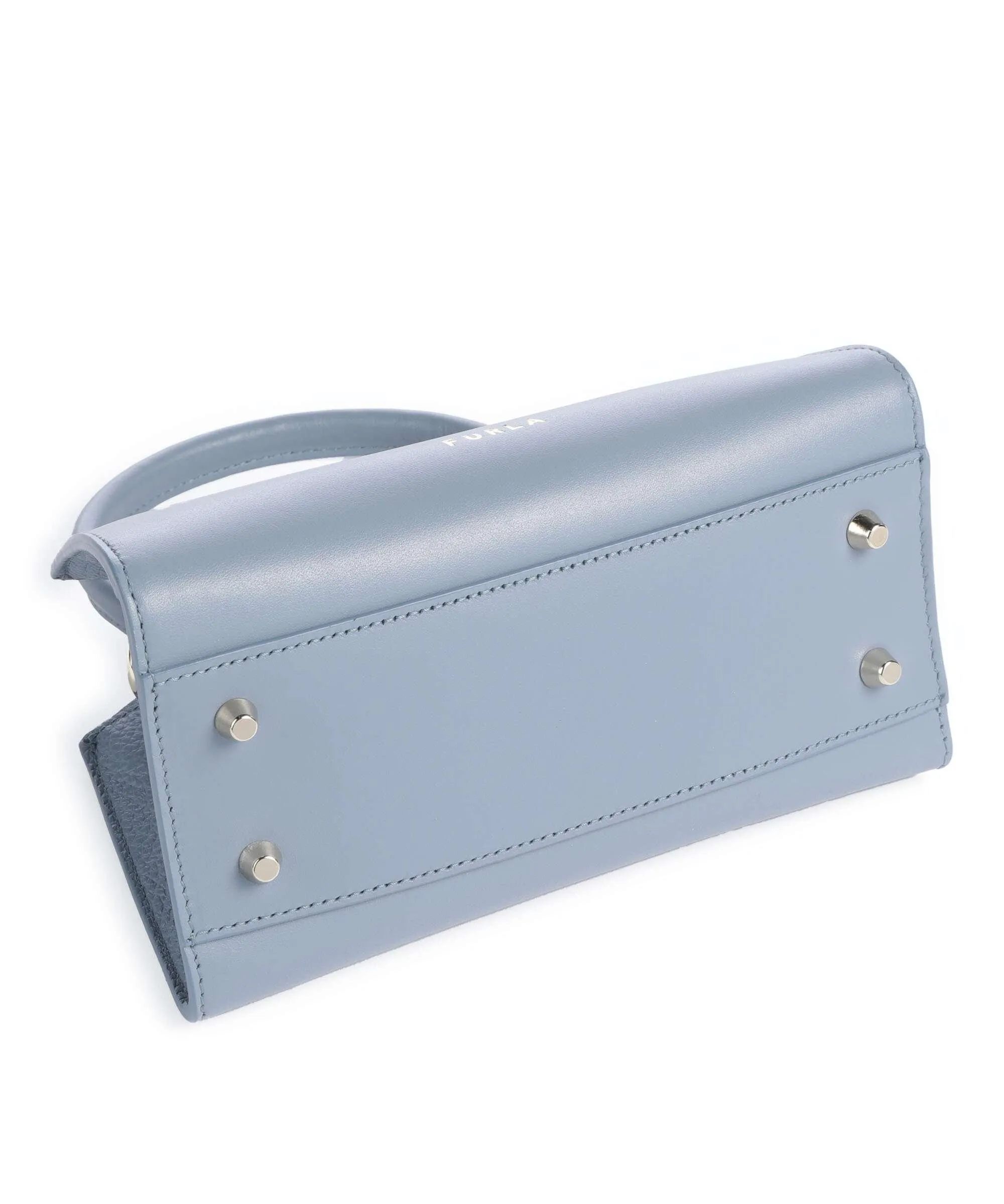 Furla Genesi Mini Borsa a mano pelle blu-grigio  
